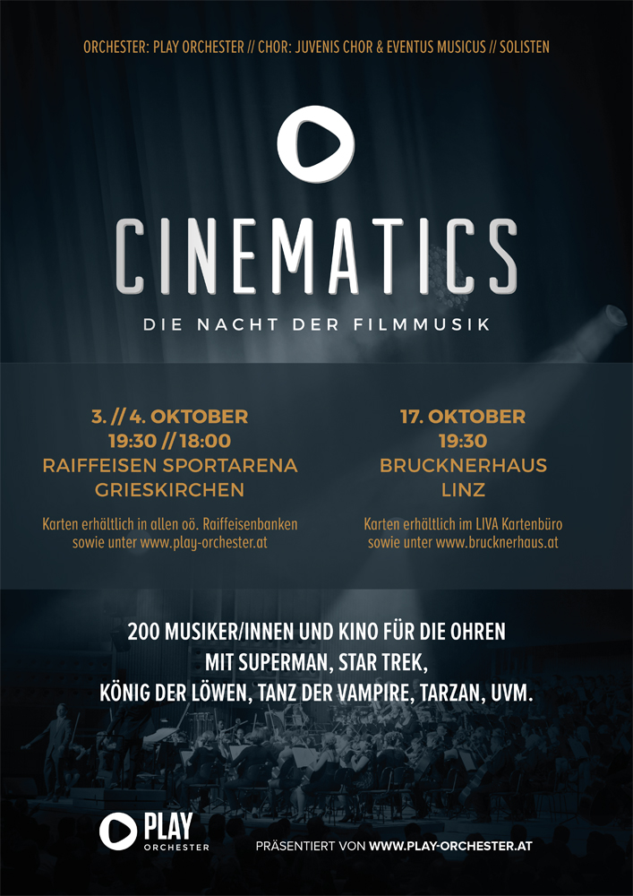 CINEMATICS – Die Nacht der Filmmusik 2015 | Plakat