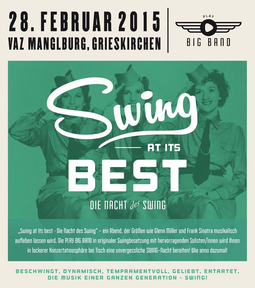 Swing at its best 2015 | Plakat